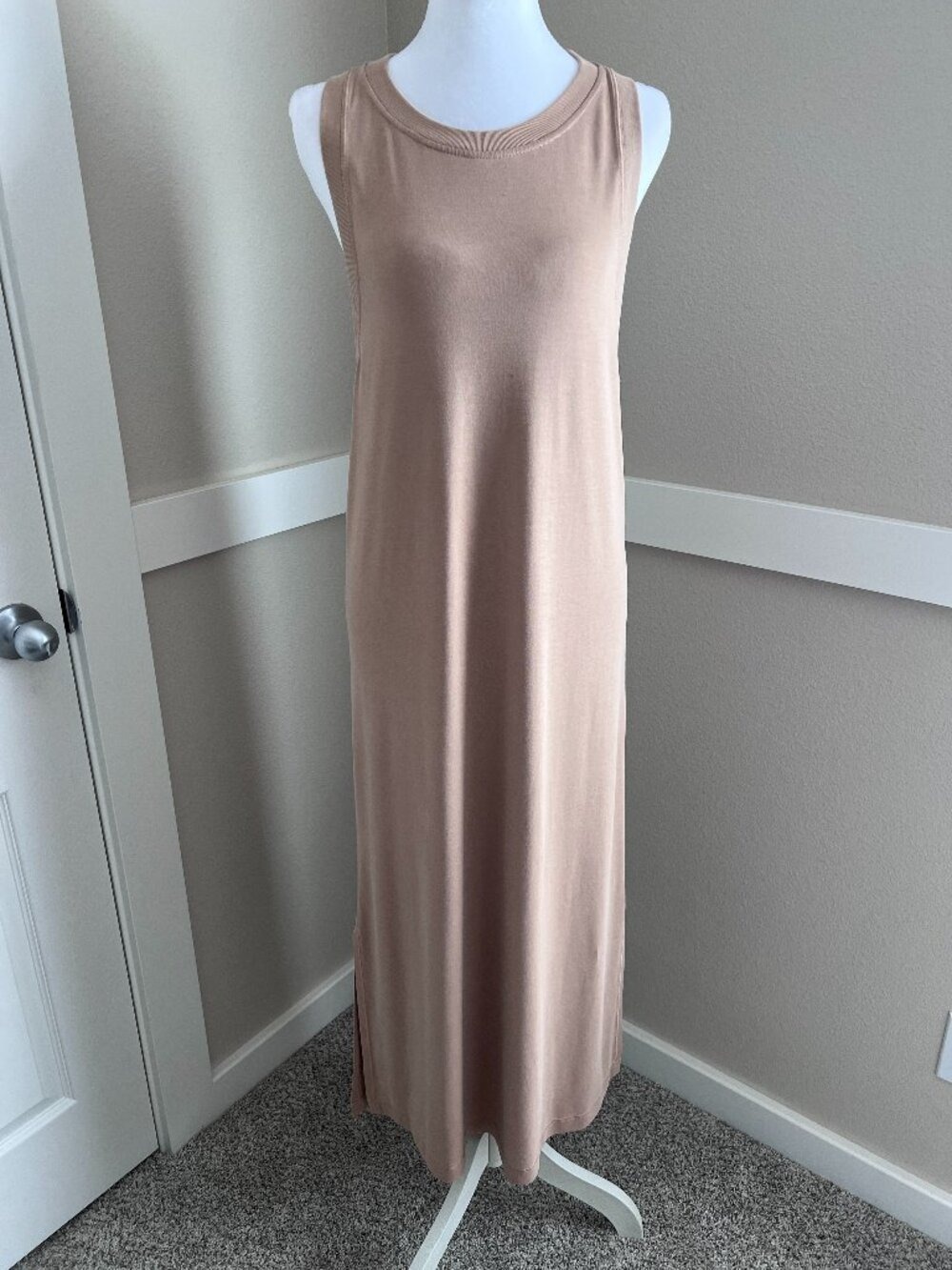 Lululemon Tank Maxi Dress Beech Wood Tan Beige -Size XS